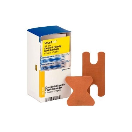 Acme United First Aid Only FAE-3020 SmartCompliance Refill 5 Knuckle & 5 Fingertip Bandages, Fabric, 10/Box FAE-3020